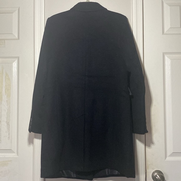 NWT Lauren Ralph Lauren Single Breasted Wool Blend Reefer Coat in Black size 10 - Picture 10 of 17